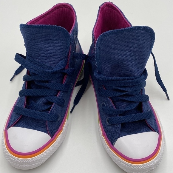 RARE FIND Converse All Star Pride Stripes Platform High Tops size 11 - Picture 7 of 7